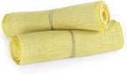 MDS® Pack of 25 Natural Burlap Table Runner, 12 x 72 Inch, Jute Rustic Farmhouse Boho Table Decor for Wedding Reception, Dining Table, Bridal Shower, Baby Shower & Party Decorations - Yellow - Image 5