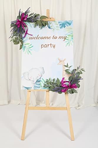 H&W 2pcs Artificial Wedding Arch Flowers for Wedding Sign, Floral Swag Dusty Decor for Reception Ceremony Backdrop Sweetheart Table （Lavender） - Image 7