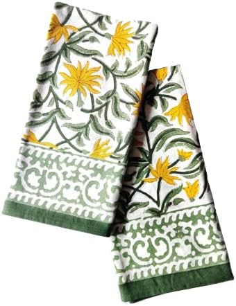 ATOSII Tropical Summer 100% Cotton Cloth Napkins, Handblock Print Designer Soft Durable Table Linen, Perfect for Dinners, Weddings, Cocktail, Parties I 20 X 20 Inches I Set of 4 I - Image 2