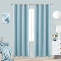 KOUFALL Light Blue Blackout Curtains 90 Inches Long for Bedroom 2 Panels Set Thermal Insulated Room Darkening Draperies for Living Room 52x90 Inch Length by KOUFALL