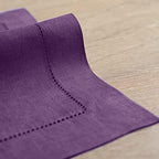 Solino Home 100% Pure Linen Woven Placemats Purple, 14 x 19 in, Set of 4 - Image 3