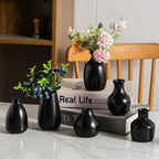 Ceramic Bud Vases, Black, Set of 12 - Image 2