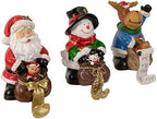 Santa, Snowman and Reindeer Christmas Stocking Holders - 5.25" - Set of 3 - Image 5