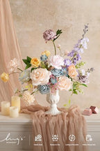 Ling's moment Artificial Pink Wedding Flowers Combo, Pastle, Deluxe - Image 2