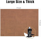 Homaxy PU Faux Leather Placemats for Dining Table, Set of 8, Brown - Image 5