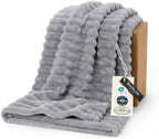 Bedsure Soft Twin XL Blanket for Bed Dorm Light Grey 66"x90" by BEDSURE