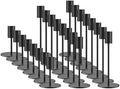 zeochyni Set of 24 Black Taper Candle Holder Bulks for Wedding, Party Decor by zeochyni