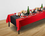 BloominGoods Disposable Table Runner for Dining Table, 16" 20-Pack Linen-Like Black Paper Table Runners for Party, Wedding Or Event - Image 6