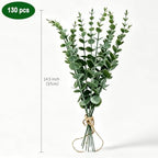 130PC Faux Eucalyptus Stems Silver Dollar Eucalyptus Stems Wedding Decor - Image 2