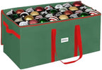 Christmas Ornament Storage Container,Box Stores Up to 128-3 inch ornaments, Adjustable Dividers, Large Organizer Bin to Protect and Store Holiday Décor - Green by HOLDN%E2%80%99STORAGE