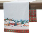 Maison d' Hermine Table Runner 100% Cotton 14.50" x 108" (Double Layer) by MaisondHermine