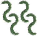 Artgar 24Ft (4 * 6ft) Christmas Pine Garland, 4 Pcs Real Touch Pine Garland by ArtgarArtificialPlantDecorations