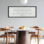 Jeremiah 29:11 Wall Art, For I Know The Plans I Have For You 40"×15" Black - Image 7
