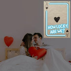 Ace of Heart Neon Sign, How Lucky Are We LED Light, Gift for Lover - Image 7
