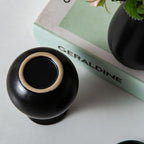 Tanvecle Small Black Vases, Ceramic Bud Vase Set 11, Modern Home Decor - Image 7