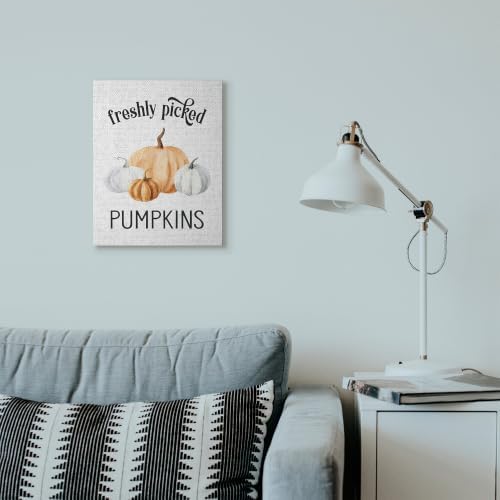 Stupell Industries Freshly Picked Pumpkins, 16 x 20 Inch Canvas Wall Art - Image 2
