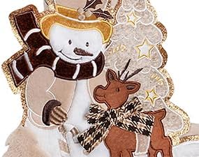 BHD BEAUTY 2026 New Knee-High Retro Christmas Stocking Light Brown Customized for Family Decorations Hanging Ornament for Xmas Holiday Party 6 Pack - Image 4