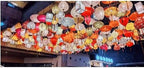 Chinese Lantern with Tassel Oval Silk Lantern Japanese Hanging Lantern Winter Melon-Shaped Lanterns Portable Chinese Paper Lanterns(Light Blue,20 Inch) - Image 4