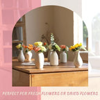 8 Pack Ceramic Bud Vase, White Ceramic Vase Modern Mini Bud Vase - Image 7