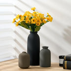 Ceramic Vase Set of 3, Decorative Nordic Minimalist Vases Home Decor for Living Room Kitchen Bedroom Entryway Mantel Table, Modern Decor for Bouquet Pampas Grass Dried Fresh Flowers- Multicolor - Image 5