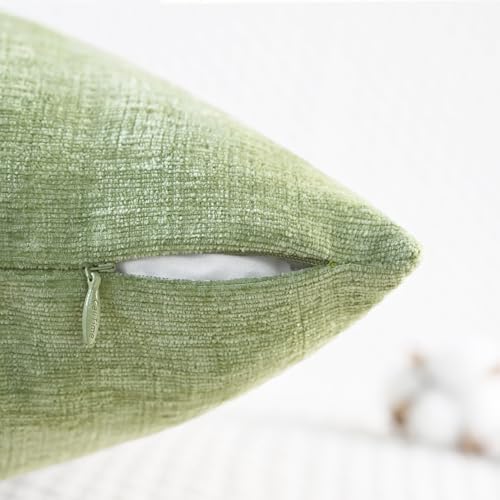 CaliTime Decorative Couch Throw Pillow Covers 26 X 26 Inches Sage Green - Image 3