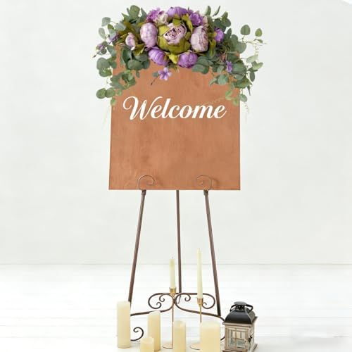 Wedding Arch Flowers 30 Inch Peony Artificial Floral Swag Purple - Image 2