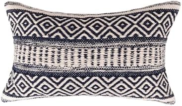 · REDEARTH · Boho Textured Handwoven Throw Pillow Cases - Indigo Impression - Image 3