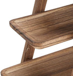 Estink 3 Tier Serving Tray Wooden Rectangle Serving Platter Solid Wood Three Tiered Stand 4 Piece Set for Party Wedding Kitchen Counter Dessert Appetizer Display - Image 7