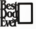 Wall Word Art Decorative Wood Sign for Pet, Dog, Cat, Horse, Pig, Animal Lovers with Fun Sayings and Quotes, 11 x 9 inches (Best Dog Ever) by MemoryMatsWordArt