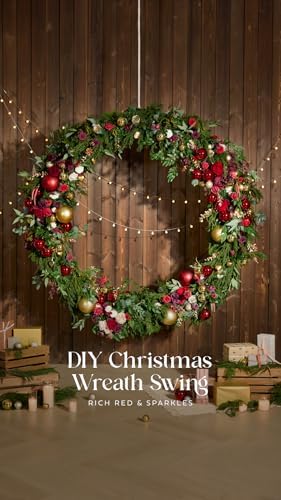 Ling's moment Flower Garland, 6FT Eucalyptus & Rose Marsala & Blush 02 - Image 6