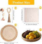 Britimes Table Runner Set, 26 Pack, for Kitchen Decor, Boho Spiral Lattice - Image 3