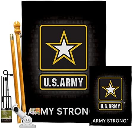 Breeze Decor U.S. Army Garden House Flag - Kit Armed Forces Rangers United State American Military Veteran Retire Official - Decoration Banner Small Yard Gift Double-Sided Imported 28 X 40 by Breeze+Decor