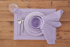 Solino Home Cotton Linen Napkins Lavender Hemstitch, 20 x 20 in, Set of 4 - Image 2