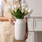 Vanselia Ceramic Flower Vase Home Decor Living Room Table Vase (12" Rustic) - Image 4