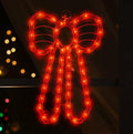 Christmas Window Silhouette Lights, 50 Count Incandescent Mini Light, Red, for Holiday Indoor Wall Door Glass Decor by JUSTPRO