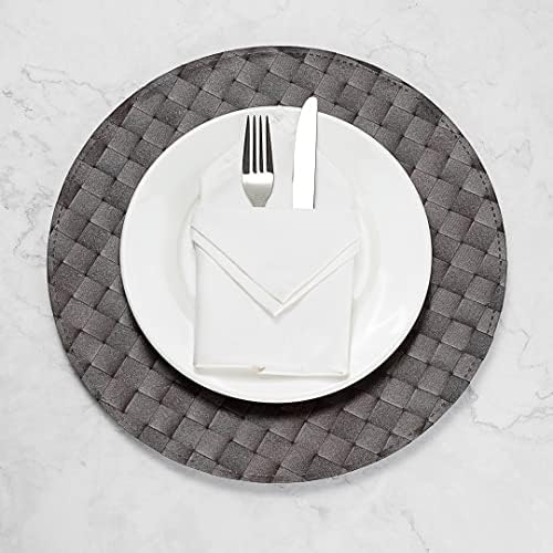 Restaurantware Round Brown Dark Placemat, 15 in, 6 Pack - Image 6