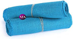 VDS Pack of 10, Burlap Table Runner 100% Natural Jute Rustic Hessian Table Cloth Centrepiece for Wedding Bridal Shower Birthday Event Party Banquet Table Decoration (Size 12X108 Inch)(Teal) - Image 5