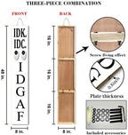 White IDK. IDC. IDGAF Porch Board 8x48inch Rustic Funny Welcome Stangding Sign and Porch Leaner for Front Door Spring Farmhouse Rustic Vertical Porch Yard Decorations - Image 4