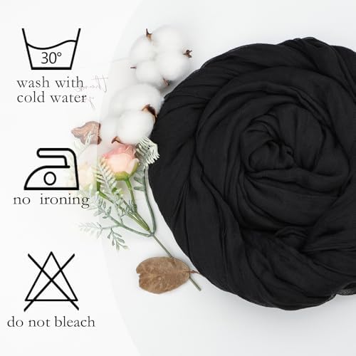 16 Pack Black Cheesecloth Table Runner 10ft 23x120 Inch - Image 4
