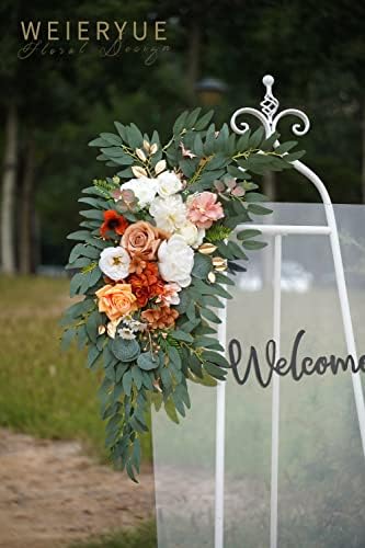 Artificial Wedding Arch Flowers Kit(Pack of 2) for Wedding Arch, Bridal Shower, Ceremony and Reception Backdrop Decoration (Caramel & White) - Image 6
