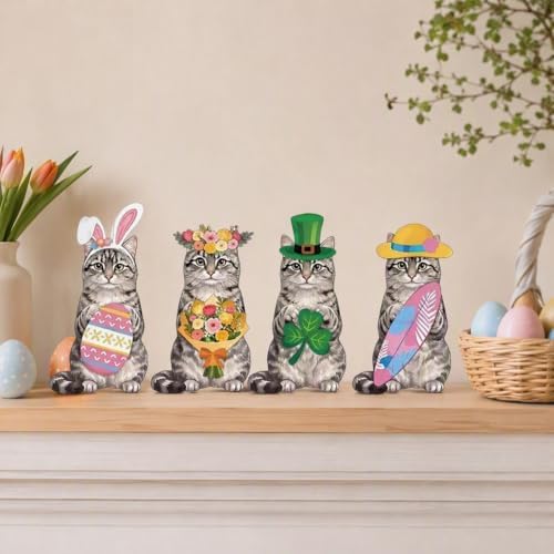 Wood Animal Figurine Magnetic Interchangeable Seasonal Decor (G) - Image 5