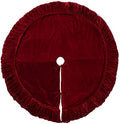 Vickerman 84" Plush Red Velvet Christmas Tree Skirt by Unknown