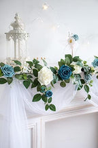 PONATIA 5FT Handcrafted Artificial Rose Flower Garland - Image 3