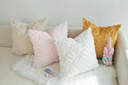 JOJUSIS Decorative Pillow Covers Pack of 4 Spring Throw Pillowcases Faux Fur Couch Cushion Easter Egg 18 x 18 Inch - Image 7