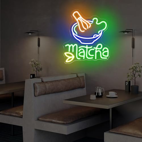 Matcha Tea Neon Sign for Home Cafe Kitchen, Japanese Tea Room Wall Decor - Image 2