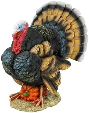 Design Toscano QM2373100 North American Turkey Statue,full color,Small by DesignToscano