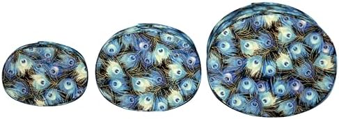 Sarah's Hat Boxes – Peacock Feathers Decorative Gift Box Set of 3 | Elegant Reusable Storage Boxes for Gifts, Keepsakes, Jewelry, or Special Items | Unique Printed Design - Image 5