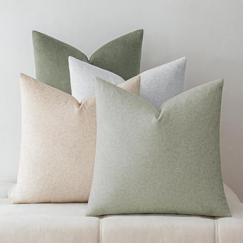 a moment Waterproof Throw Pillow Covers Set of 4,26x26 Inch Outdoor Stain Resistant Pet Friendly Pillowcases Cushion Covers for Patio Sofa and Living Room,Forest's Whimsy by amoment