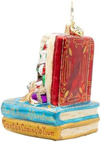 Christopher Radko Santa's Book Nook Gem Glass Christmas Ornament - Image 4
