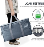 Moving Bags Heavy Duty Extra Large, Moving Boxes, Moving Supplies Essentials,Storage Bins with Lids, Plastic Packing Totes, Storage Bags for Clothes with Handles & Zippers(Grey, 6 Pack) - Image 6